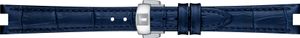 Horlogeband Tissot T600047888 Leder Blauw 14mm