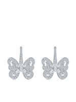 De Beers Jewellers puces d'oreilles Portrait of Nature Butterfly en or blanc 18ct serties de diamants - Argent - thumbnail