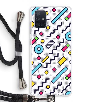 8-bit N°8: Samsung Galaxy A71 Transparant Hoesje met koord
