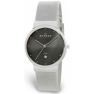 Skagen horlogeband 355LSSM Staal Zilver 18mm