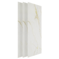 Balmani Impress douchewandbekleding 90 x 90 x 90 x 240 cm composiet mat witte marmer look rock structuur - thumbnail