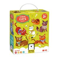 Banana Panda - ik hou van katten puzzel - 60st.