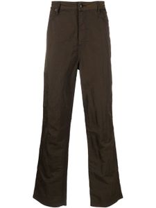 Eckhaus Latta pantalon droit à effet froissé - Vert