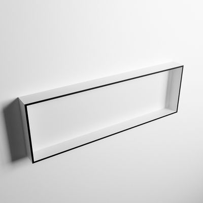 MONDIAZ EASY Nis 89,5x29,5cm in solid surface kleur Urban | Talc. 1 vak geschikt voor in- of opbouw