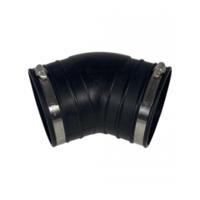Air Aqua Flexibele Rubber Bocht 45° 110mm - Weerbestendig, Universeel voor Vijver Systemen