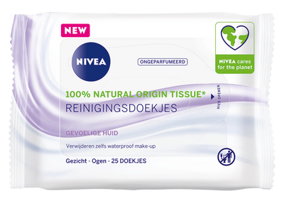 Nivea 3-in-1 Reinigingsdoekjes Gevoelige Huid
