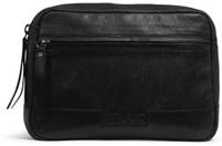 MUUD Sandnes Black - Handgemaakt leren tas voor handwerkartikelen Black - 15x22cm