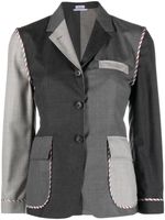 Thom Browne blazer Unconstructed Funmix en laine - Gris