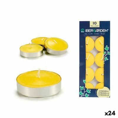 Kaarsenset Citronella Geel (24 Stuks)