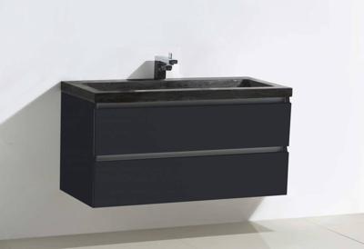 Badmeubel Trend Stone 100 Hoogglans Antraciet