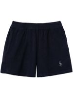 Sporty & Rich short Terry à logo brodé - Bleu - thumbnail