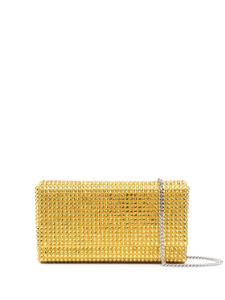 Amina Muaddi mini pochette Paloma à ornements en cristal - Jaune