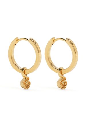 DOWER AND HALL boucles d'oreilles Wild Rose en argent sterling