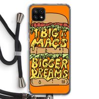 Big Macs Bigger Dreams: Samsung Galaxy A22 5G Transparant Hoesje met koord