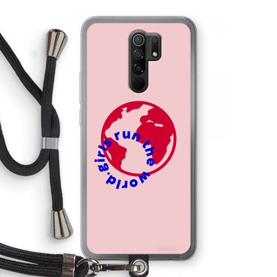 Run The World: Xiaomi Redmi 9 Transparant Hoesje met koord