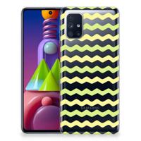 Samsung Galaxy M51 | TPU bumper | Waves Yellow
