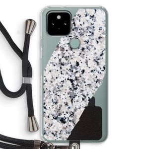 Gespikkelde marmer: Pixel 5 Transparant Hoesje met koord