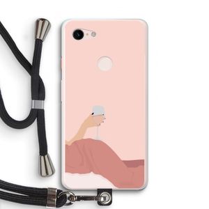 Wine: Pixel 3 XL Transparant Hoesje met koord