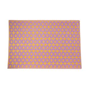 Buitenkleed rondo - paars/oranje - 160x230 cm