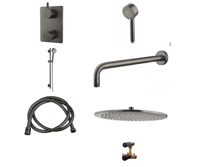 Wiesbaden douche inbouw voordeelset gun metal