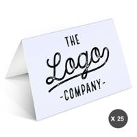 Zakelijke wenskaarten met foto - 25 dubbele kaarten