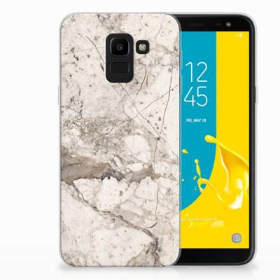 Samsung Galaxy J6 2018 | TPU | Siliconen hoesje | Marmer Beige