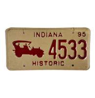 Indiana Historic Kentekenplaat - 1995 - Origineel