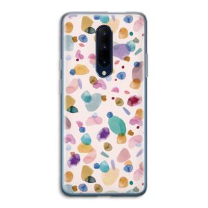 Terrazzo Memphis Pink: OnePlus 7 Pro Transparant Hoesje
