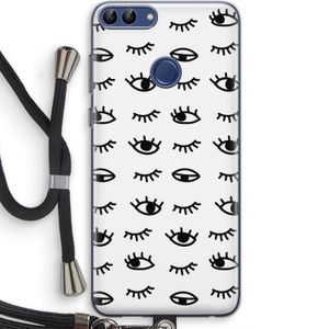 Eye pattern #2: Huawei P Smart (2018) Transparant Hoesje met koord