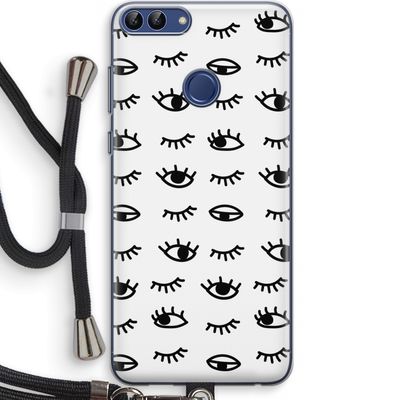 Eye pattern #2: Huawei P Smart (2018) Transparant Hoesje met koord