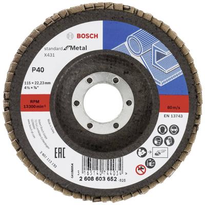 Bosch Accessories 2608603652 X431 Lamellenschijf Diameter 115 mm Boordiameter 22.33 mm Staal 1 stuk(s)