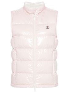 Moncler gilet matelassé Alcibia - Rose