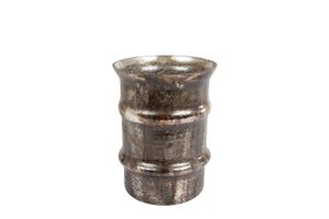 Windlicht Barrel M messing glas 13x13x15cm