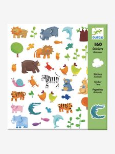 160 dierenstickers DJECO meerdere kleuren