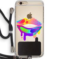 Lip Palette: iPhone 6 PLUS / 6S PLUS Transparant Hoesje met koord
