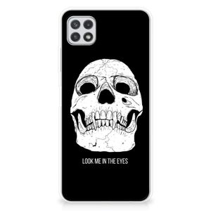 Silicone Back Case Samsung Galaxy A22 5G Skull Eyes