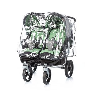 Universele duo kinderwagen/buggy regenhoes chipolino