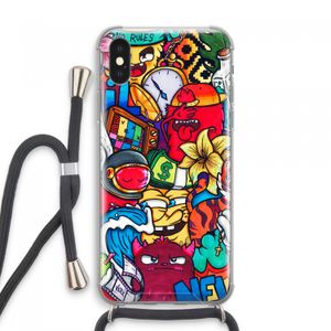 No Rules: iPhone XS Max Transparant Hoesje met koord