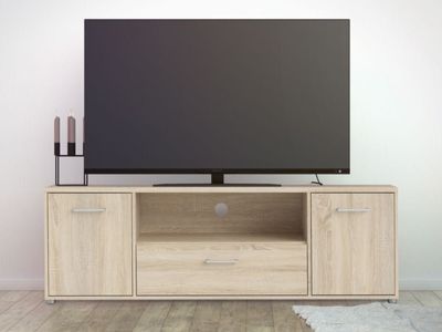 Tv-meubel MACHU 2 deuren 1 lade eik Tv-meubel MACHU 2 deuren 1 lade eik