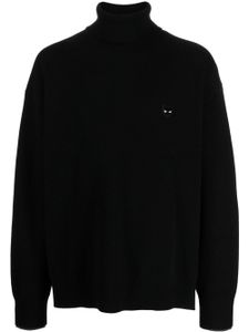 ZZERO BY SONGZIO pull brodé à col montant - Noir