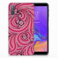 Samsung Galaxy A7 (2018) | Hoesje maken | Swirl Pink