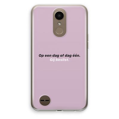 gij beslist: LG K10 (2017) Transparant Hoesje