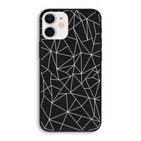 Geometrische lijnen wit: iPhone 12 Biologisch afbreekbaar hoesje