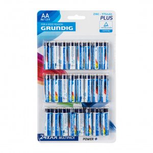 Grundig power+ batterijen - AA - 24-pack