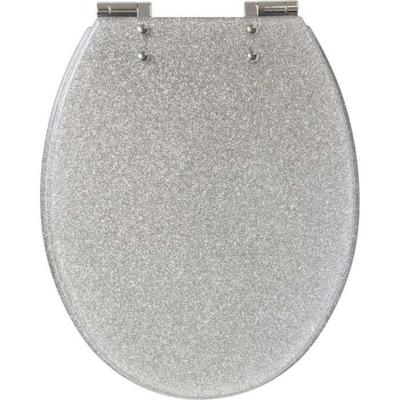 Toiletzitting - GELCO DESIGN - Magnetische softclose - Glinsterend grijs