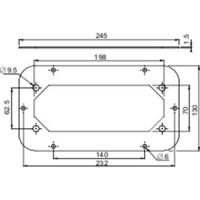 Schneider Electric NSYTLCFL Kabeldoorvoering Plaatdikte (max.): 1.5 mm Staal Grijs-wit (RAL 7035) 1 stuk(s)