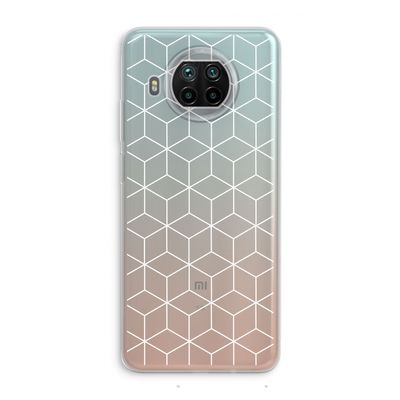 Zwart-witte kubussen: Xiaomi Mi 10T Lite 5G Transparant Hoesje