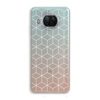 Zwart-witte kubussen: Xiaomi Mi 10T Lite 5G Transparant Hoesje