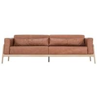 Gazzda Fawn sofa 3+ whitewash Dakar Leather Whiskey