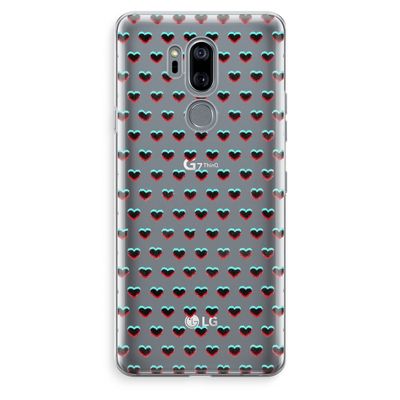 Hartjes: LG G7 Thinq Transparant Hoesje